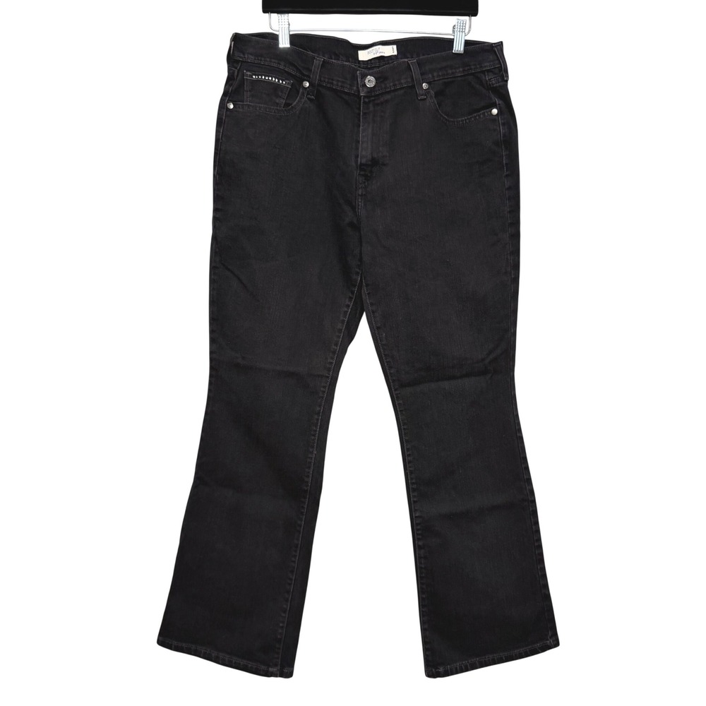 Levi Strauss Co 515 Bootcut Jeans Black Denim Women's Size 14M‎